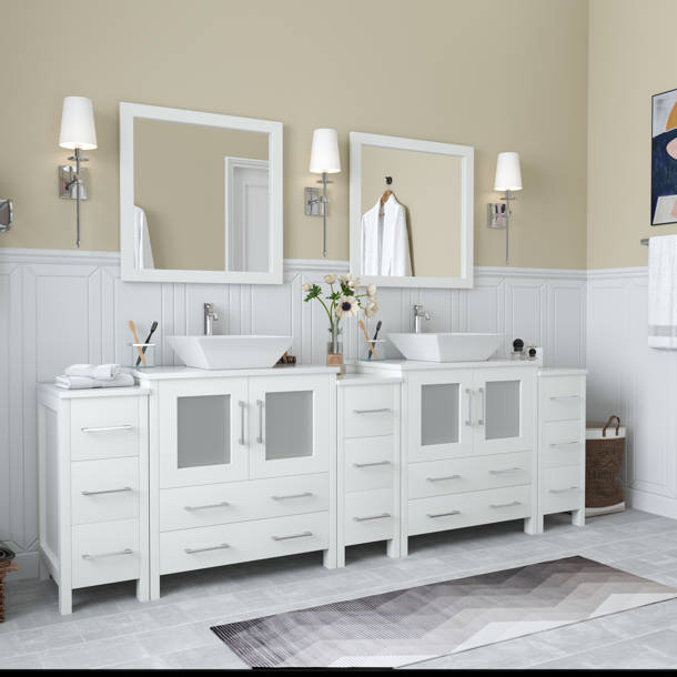 Wade Logan® Karson 30'' Single Bathroom Vanity with Engineered Marble